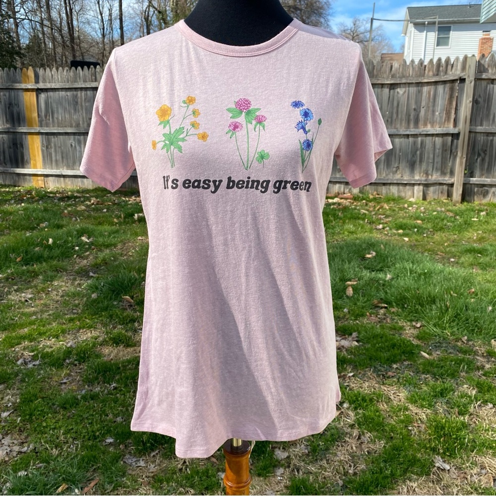 It’s Easy Being Green Floral Cottagecore T-Shirt